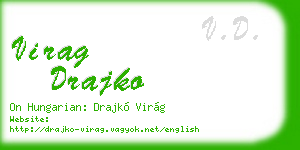 virag drajko business card
